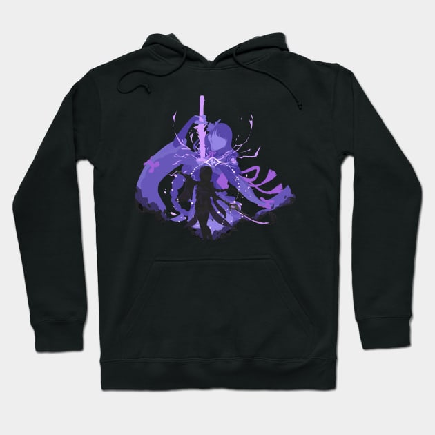 Raiden Shogun Genshin Impact Hoodie by amrivora